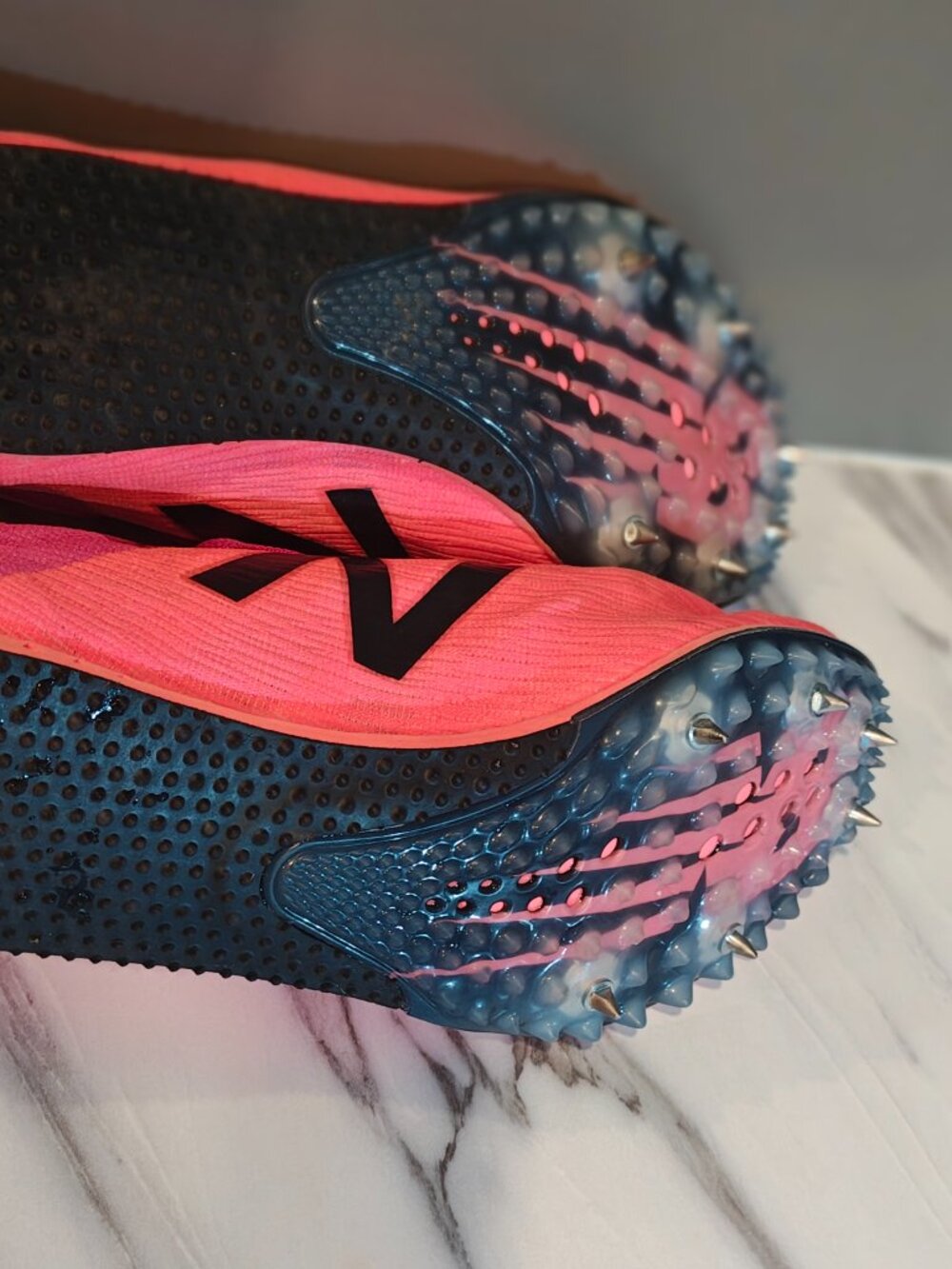 New Balance MD500v7 Women's Track Spikes Size 7 – Pink/Red Racing - Picture 4 of 11